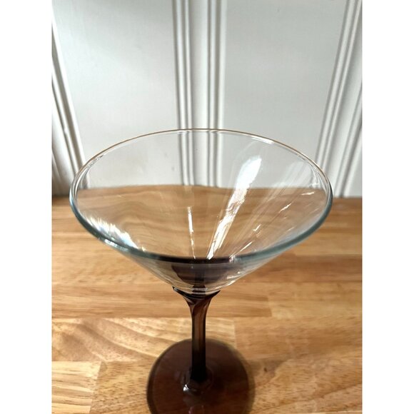 Libbey Domaine Cosmopolitan Amethyst Petal Hexagon Stem Martini Glass - Picture 4 of 10